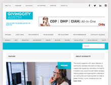 Tablet Screenshot of givingcityaustin.com